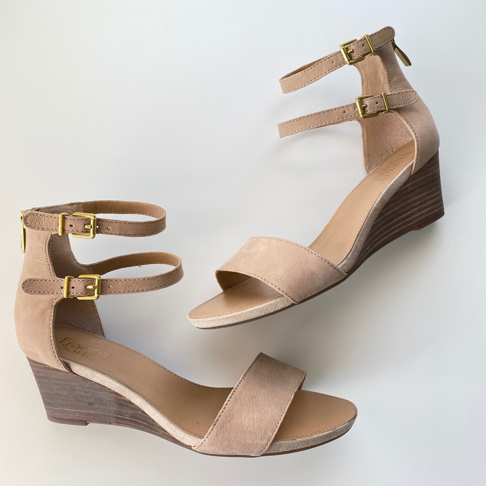 Franco Sarto Wedge Sandal (Beige)